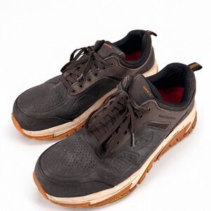 Skechers Arch Fit Escape Plan Sz 12 Brown Hiking Sneakers Comfort‎ Outdoor Trail